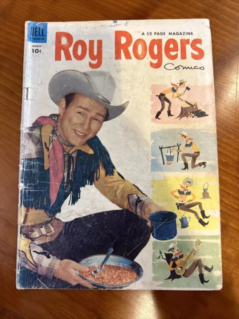 1948 Dell Comics Roy Rogers Vintage Golden Age Western Cowboy Comic Book