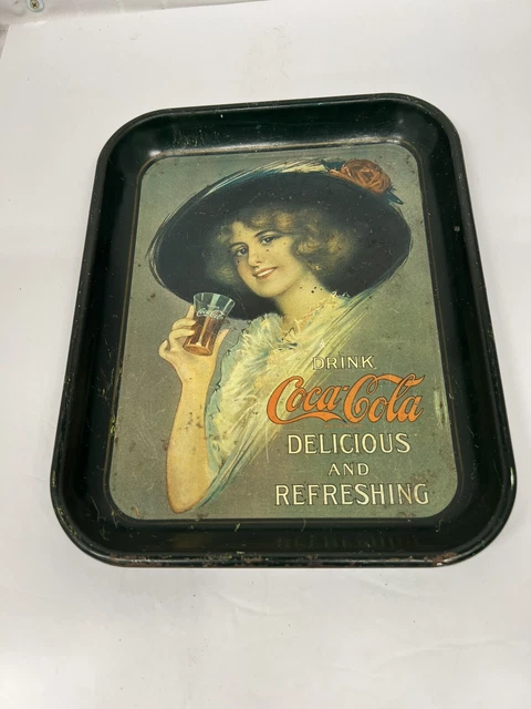 "Vintage" Coca-Cola Serving Tray Hamilton King, Delicious & Refreshing Green