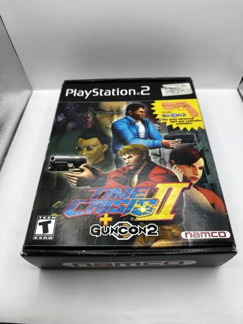 Time Crisis 2 with Guncon 2 Playstation 2 BiG Box PS2 BOX ONLY! NAMCO