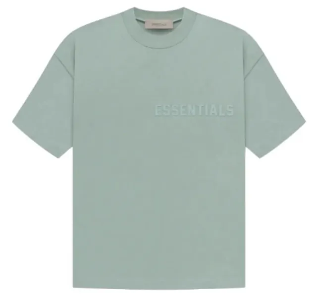 Brand New Fear Of God Essentials SS23 SS T-Shirt Sycamore Blue Size Large