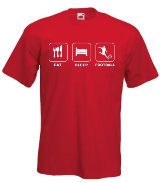 Eat Sleep Football T-shirt, Footie TShirt, Soccer T Shirt, Foot Ball