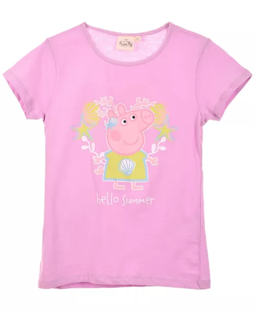 Peppa Pig T-Shirt für Mädchen - Peppa Wutz Kurzarmshirt Gr. 98 - 116 cm