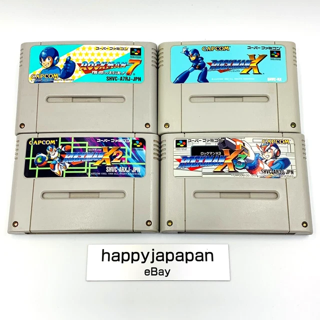 ロックマン 7 X1 X2 くから X3 4本セット スーパーファミコン SFC