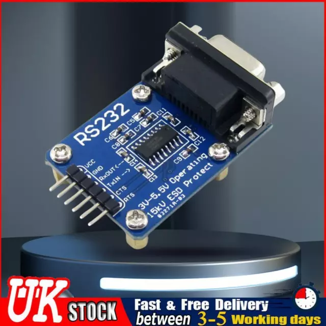 UK Waveshare RS232 To TTL Module 3V-5.5V Serial Port Module ESD RS232 SP3232 Mod