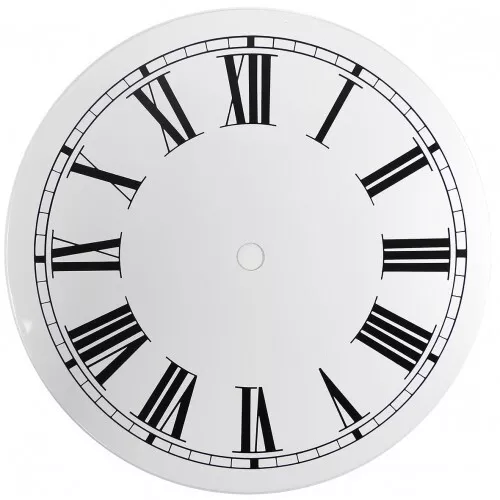 NEW White Replacement Clock Dial 14 inches 354mm Roman Numerals Clocks - CD414