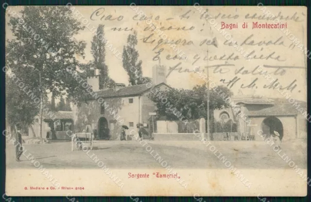 Pistoia Montecatini Bgni di Establishment Tamerici FOLD postcard VK0901