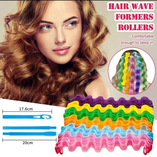 Wave Spiral Curls Household Magic Hair Curlers Heatless No Heat DIY Styling Tool 2
