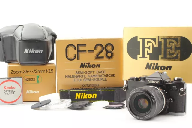 [ Near MINT+++ ALL Boxed ] Nikon FE SLR Film Camera w/ 36-72mm f/ 3.5 Lens JAPAN