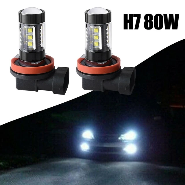 Fog Lights Part 2000 LM 200W 2Pcs 6000K Accessories Fog Light High Power