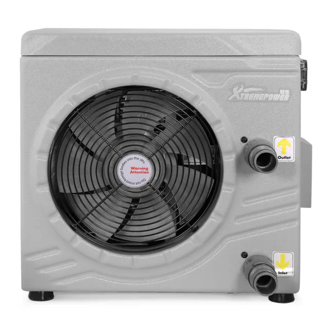 Above Ground Heat Pump Swimming Pool Heater up to 4700 Gallons 14500 BTU/HR