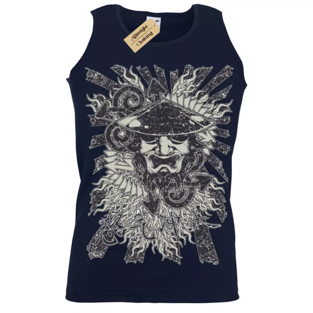 Samurai Men's Tank Top Vest | S to Plus Size | Japanese Ronin