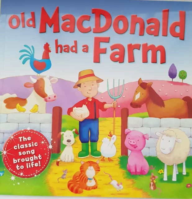 Childrens Story Animal Rhyme Song Old Macdonald Had A Farm Nursery  2-5Yrs