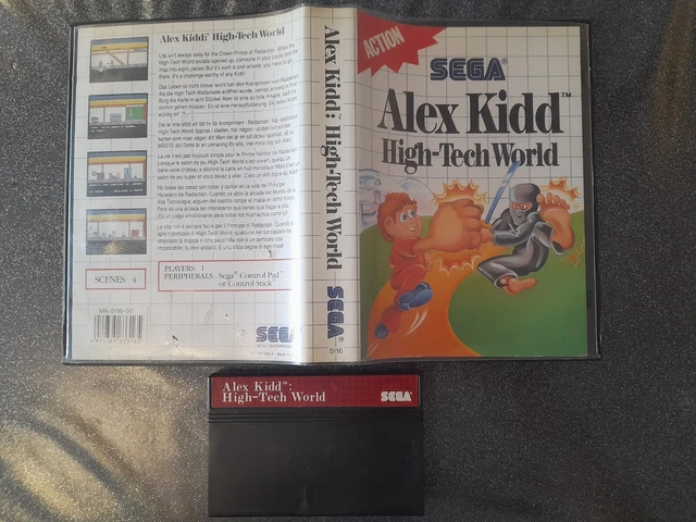 Jeu Rétro Sega Master System - Alex Kidd In High-Tech World - Version CIB Complète - Très Bon état