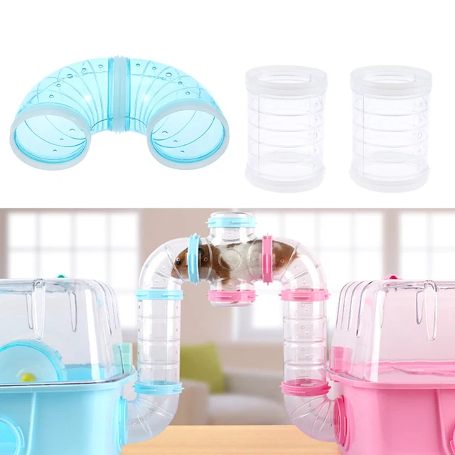 8 Stück Rohre Hamster Tube Tunnelspielzeug Tube Hamsterkäfig