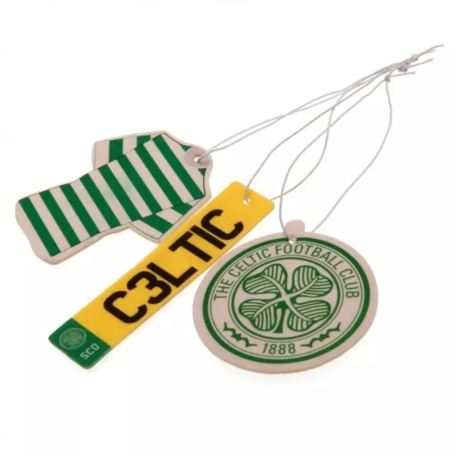 Celtic Air Freshener Car Room Office Glasgow Fan Birthday Present Gift 3 Pack