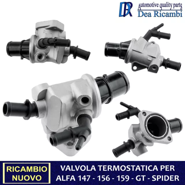 Termostato Valvola Termostatica per ALFA ROMEO 156 159 2.4  JTD, JTDM TEAR001