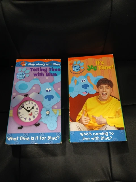 2 BLUE'S CLUES It's Joe Time VHS 2002 Nick Jr Video Tape