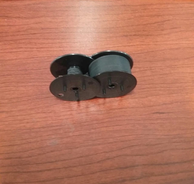 royal cash register ribbons twin spool, black nylon 12 x 19 12 feet