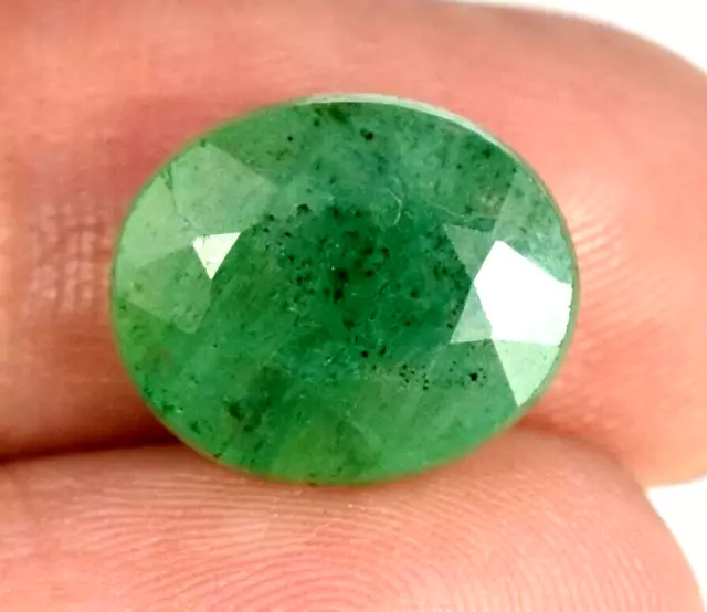 100% Natural 4.40 Ct Zambian Green Emerald 12x10 mm Oval Cut AAA Loose Gemstone