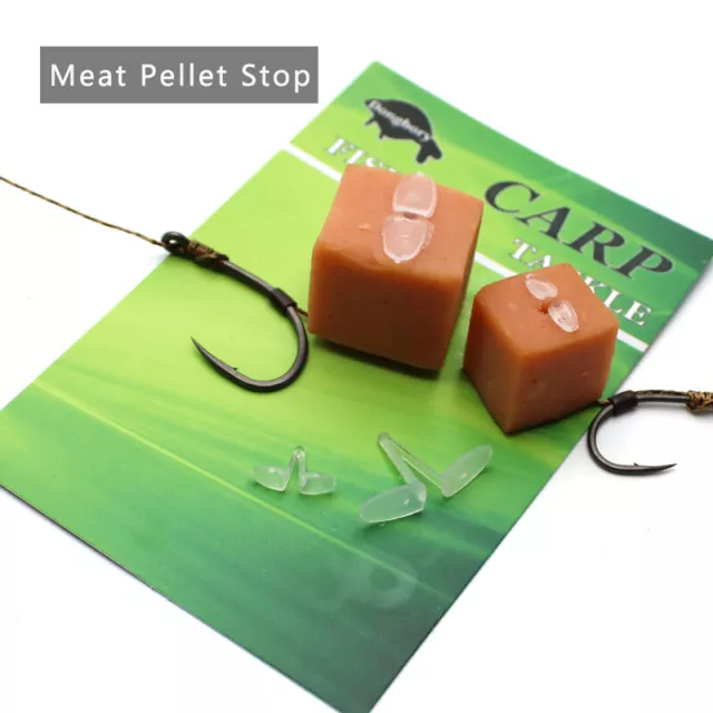 5pcs Carp Fishing Boilie Hair Rig  Bait Stop Pop Up Stoppers Meat Pellet Stop