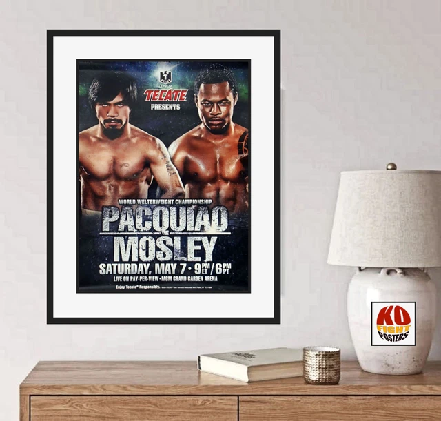 MANNY PACQUIAO vs. SHANE MOSLEY : Original TECATE CCTV Boxing Fight Poster 10D