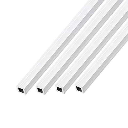 Square Aluminum Tube 6mm X 6mm X 1mm X 300mm 4pcs 6063 Aluminum Tubing For Hom