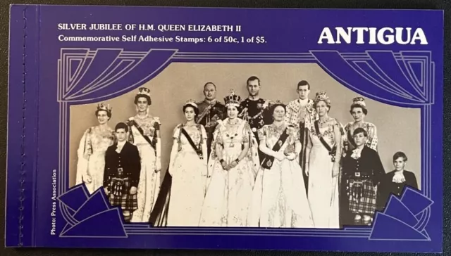 Antigua #SGSB2 MNH Booklet 1977 QEII Philip Silver Jubilee Crown Map [461/464]