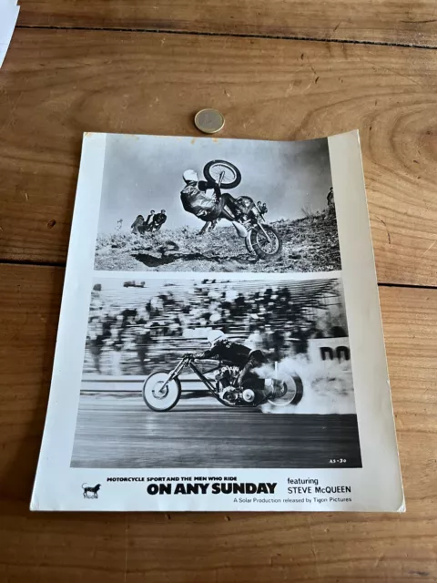 N46 Steve McQueen on Any Sunday Racing Motorcycle Photo