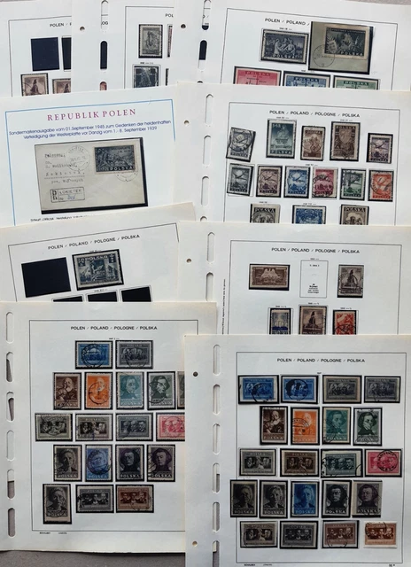  Polen Sammlung gestempelt ab 1945-1949