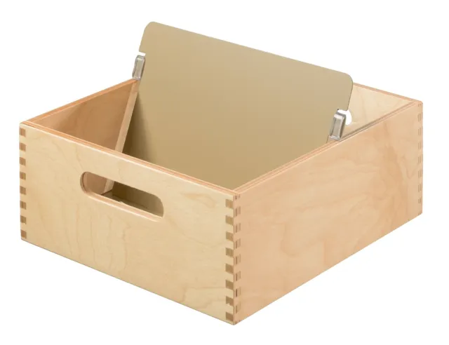 HAN 505-0, Wooden card index tray A5 landscape, for 900 cards, metal (US IMPORT)