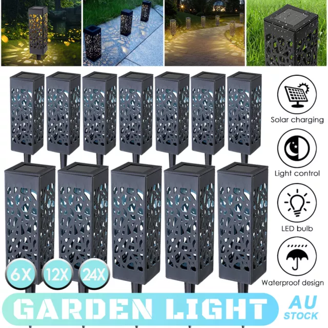 Solar Powered LED Garden Lights Automatic LED Lamp for Patio Yard Lawn 4/8/12pcs