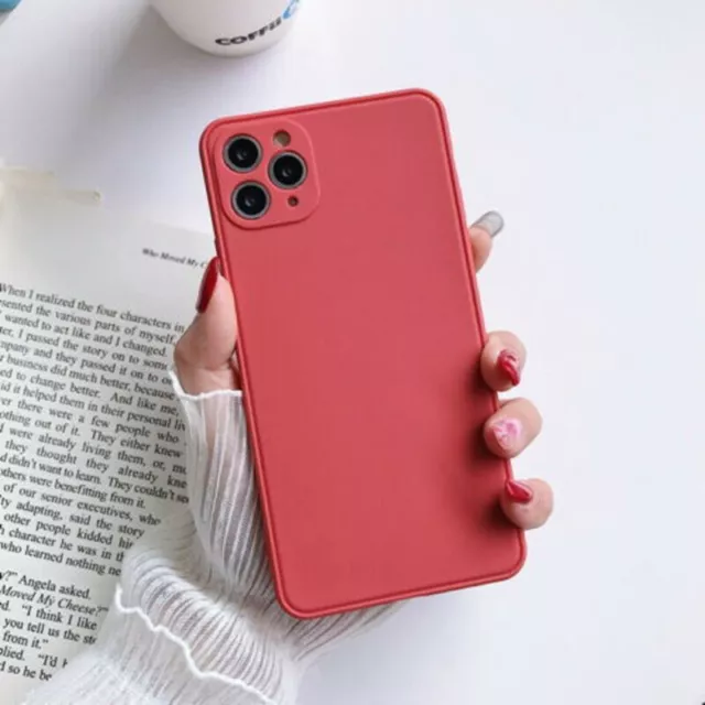 For iPhone 11 Pro Max XS XR X 8 7 SE Square Shockproof Case Cover Soft Silicone 3