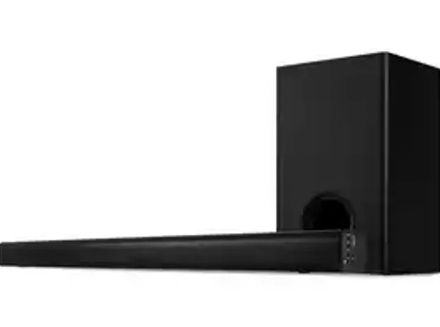 BUSH 80W RMS 2.1 Channel Sound Bar & Wired Subwoofer - SR215Y -Remote ...