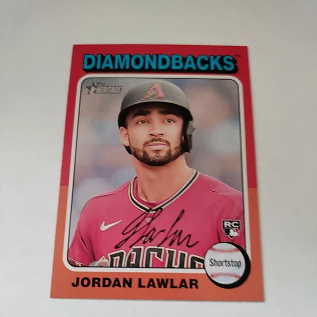 2024 TOPPS HERITAGE Jordan Lawlar RC 429 Diamondbacks 4.00 PicClick