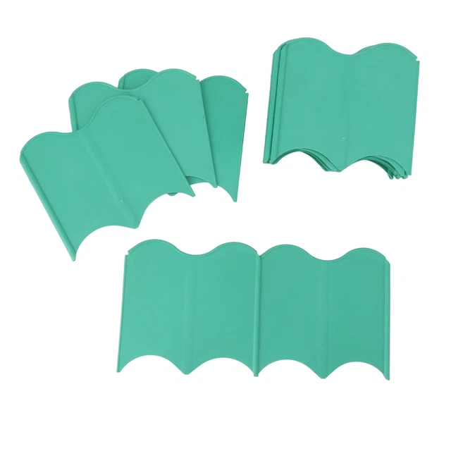 (Green)Garden Edging Border Reusable 20PCS Weatherproof Pound In Garden Edge