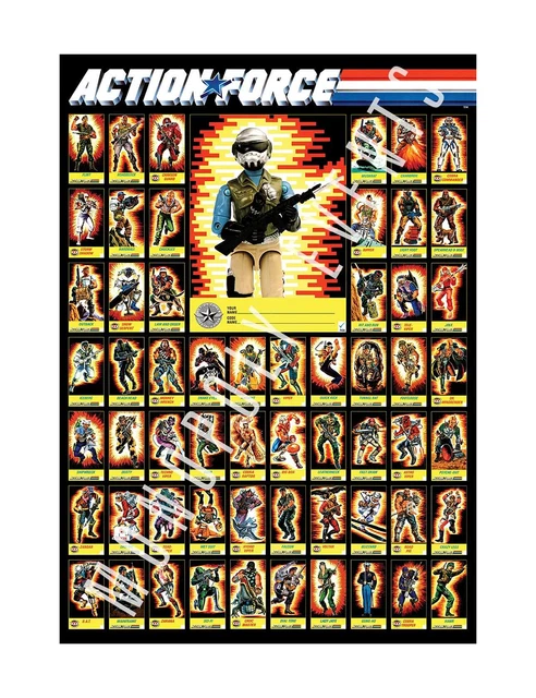 Puzzle MB Gi Joe Action Force - 200 Pièces - 42x34cm - 1986 - Complet