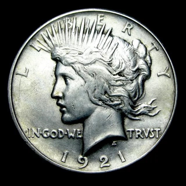 1921 Peace Dollar Silver ---- Stunning Coin ---- #662P