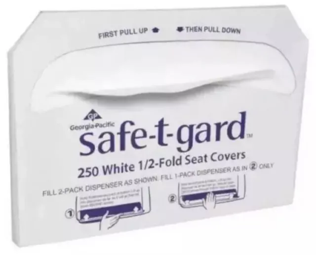 Georgia Pacific Safe T Gard Toilet Seat Cover, 250 Per Pack, 47046 - Case of 20