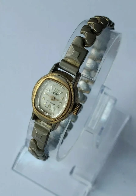 Montre Mécanique Femme Cronel 17 Rubis Swiss Made Vintage - À Réparer / Pour Collection