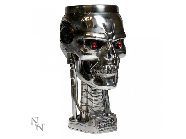 Nemesis Now - Terminator - T-800 Terminator 2 Judgement Day T2 Head Goblet Wine