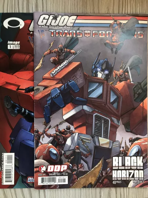 GI Joe vs Transformers #1 & Black Horizon #1, Varianten