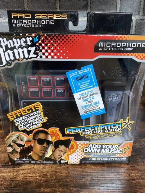 Paper Jamz Pro Kids Microphone Amplifier Mike Pop Music Childs Toy Usb. Black