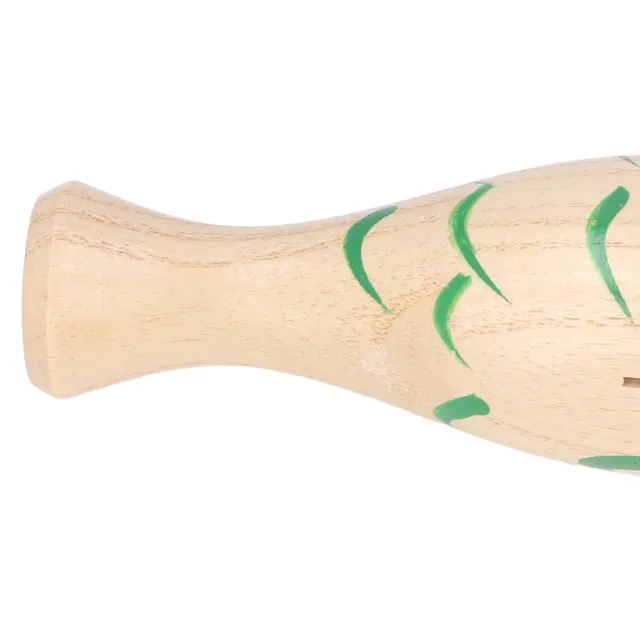 (Natural Wood Fish) Wooden Musical Instruments Cultivate Musical Interest
