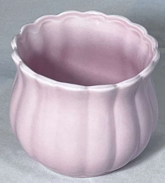 Vintage pink ceramic pot