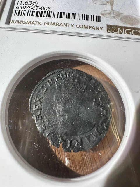 1554-58 England PHILIP & MARY 4P Groat  NGC XF Details