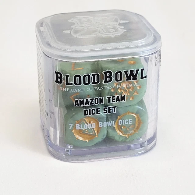 GAMES BLOOD Bowl Amazon Team 7Piece Dice Set Fantasy Football