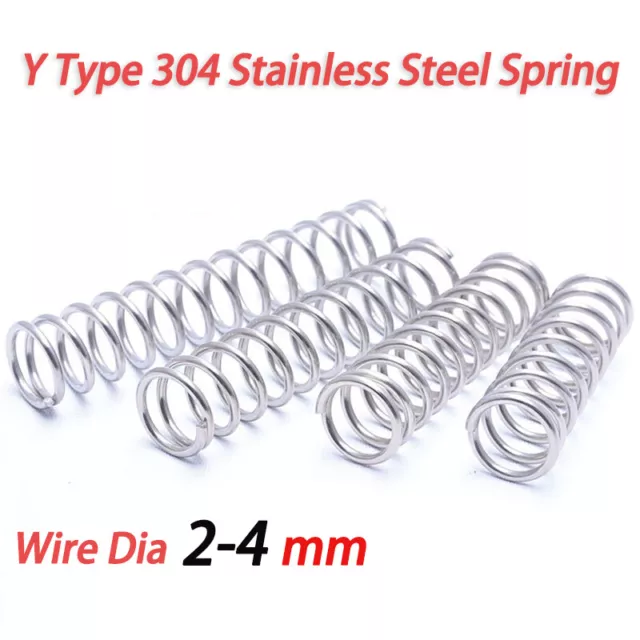 Compression Springs Wire Dia 2-4mm 304 Stainless Steel Shock Absorption Spring