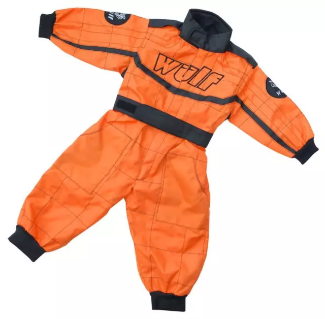 Kids Wulfsport Quad, Karting +  MX  Racing Overalls Childrens Overall Orange  T