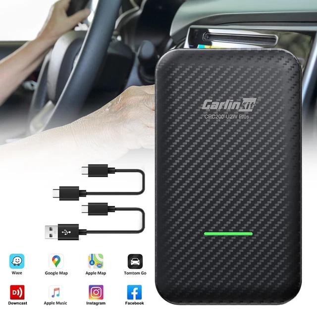 CARLINKIT WIRELESS APPLE CarPlay Wireless Android Auto Dongle Mirror ...
