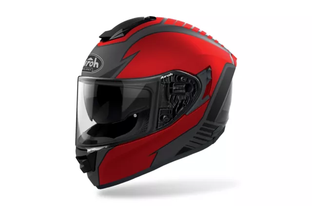 St.5T55Xl - Casco Integrale, Airoh St.501 Type Red Matt,Helmet Taglia Xl